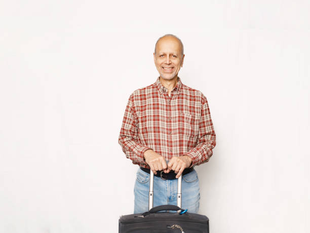 istock Senior Caucasian man against white backdrop 2175037070
