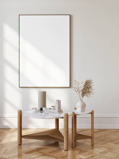 istock Close UP poster in minimalism interior design with home decor. 2175039589
