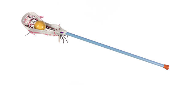 women lacrosse stick isolated on white background