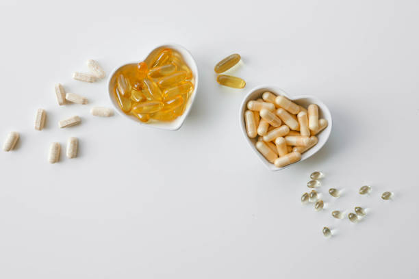 istock Tablets and vitamins on white background, banner advertising, pharmaceuticals 2175080894
