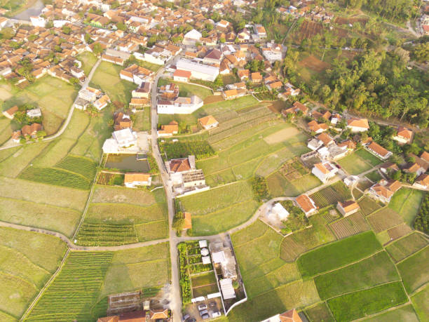istock Aerial drone of countryside view 2175097061