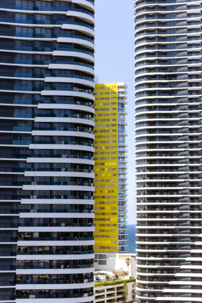 istock Modern apartment buildings, background with copy space 2175108356
