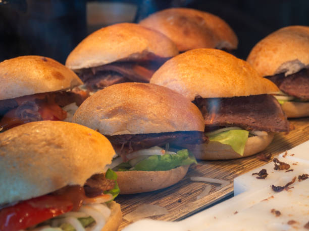 istock Delicious Gourmet Burgers Featuring Fresh Ingredients 2175133222