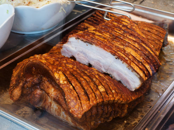 istock Crispy Roast Pork Belly with Crackling Skin 2175133486