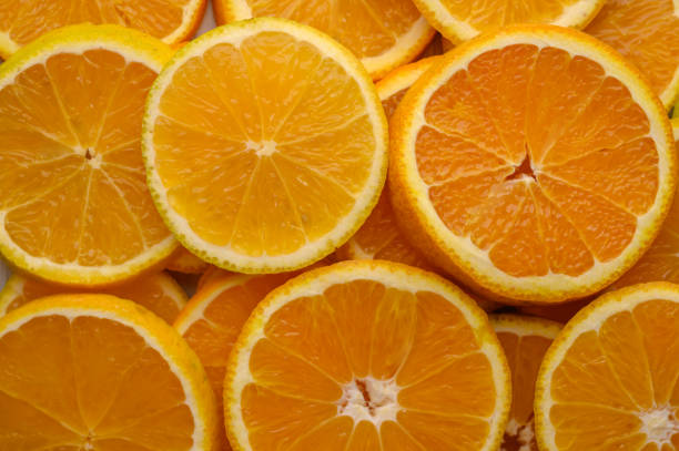 istock Close up of sliced oranges 2175145452