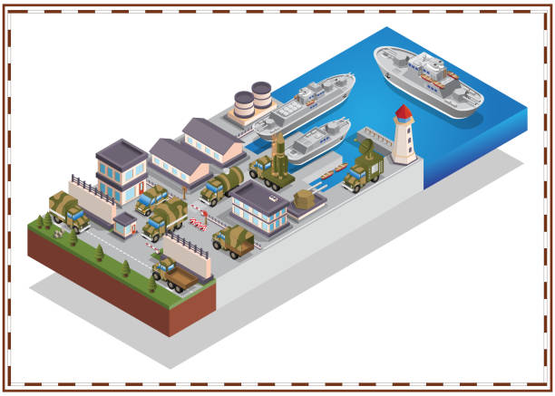 Military Container Isometric 110+ Military Port Isometric Stock Photos, Pictures & Royalty-Free ...