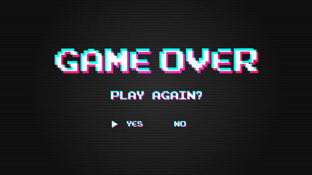 1.300+ Game Over Ilustraciones de Stock, gráficos vectoriales libres de ...