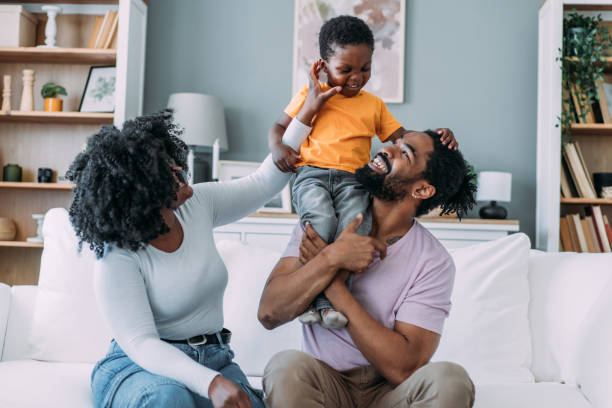 istock Happy family at home. 2175155610