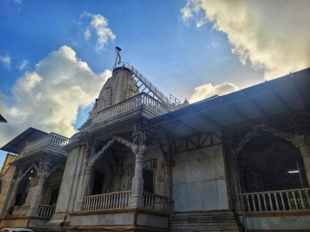 istock Jain temple under cloudy sky on sunny day 2175161532