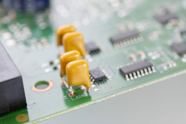 istock Close-Up of Electronic Components on Circuit Board 2175164251