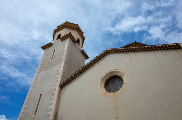 istock A tall white building with a steeple and a window 2175167667