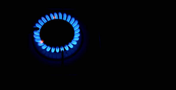 istock hot fire of a gas burner 2175192745