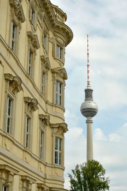 istock Berliner Fernsehturm, Berlin television tower and ancient building facade 2175195108