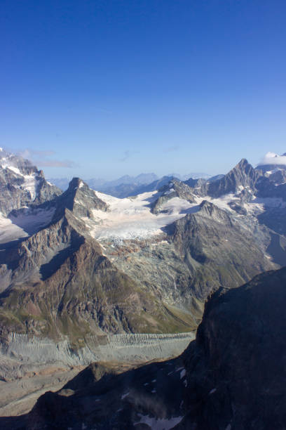 istock Glacier and mountains, Swiss Italian Alps 2175203588