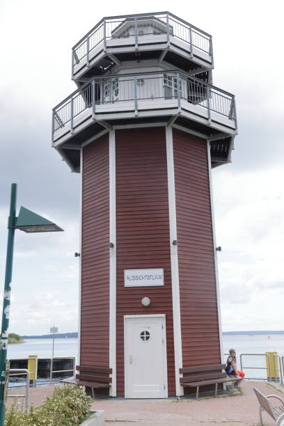 istock Lighthouse on the Elde in the port of Plau am See 2175204507