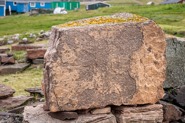 Cornerstone of an medieval building in Qassiarsuk also known as Brattahlid which is an UNESCO heritage site and it is believed to have been home to the first Norsemen settlement in Greenland and home for Eric the Red - the Viking who was the first European to set foot on American soil
