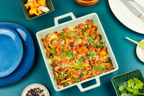 istock Mushroom frittata,chanterelle omelette. 2175222124