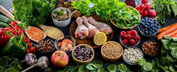 istock Food products representing the MIND diet 2175223303