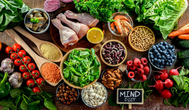 istock Food products representing the MIND diet 2175223523