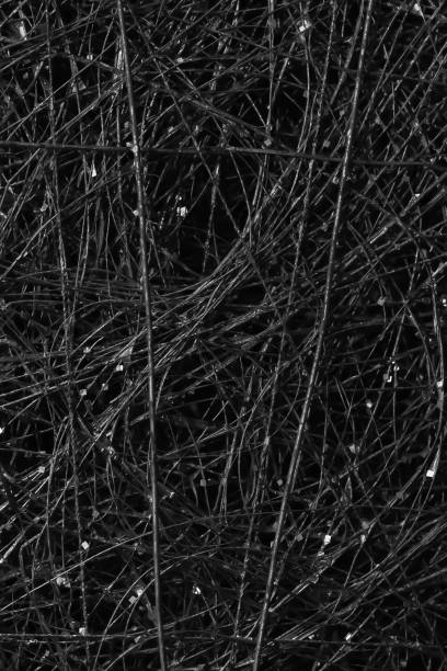 istock Abstract background. Tangled wire. Macro picture of a wire. Highly textured 2175226600