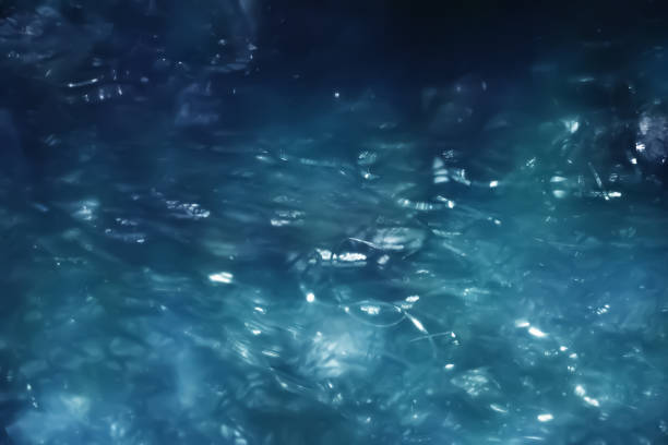istock Blurred shiny texture. Abstract background. Blazing blue surface. Defocused macro 2175226999