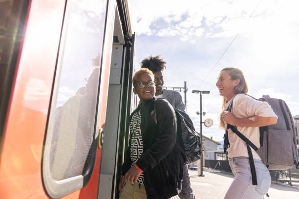 istock Diverse family about to get on a train journey 2175229751