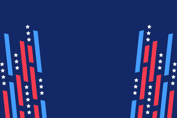 Stars and Stripes Celebration. United States presidential election. Presidential race polls and results. Economic analysis. USA theme Stars and Stripes. Space for text. Stars and Stripes Background Celebration. Abstract presentation of economic data or election results or results of election polls. Facts and Figures. Annual result and annual financial statements. Economic development. Focus on US Presidential election. Financial Statement. Republicans. Democrats. Annual review in figures. Race for the White House. Results projection. Election campaign. Shares. Percentages. Election Night Forecasting. Politics and distribution of seats. Business report. Economic Forecast. Projected vote share for each political party. Party Breakdown. U.S. Senate: Party Division. National Economic Accounts. United States Congress elections. Quarterly report. International Transactions. United States House of Representatives. International Trade in Goods and Services. Statistics. Financial report. Economic results in a nut shell. Growth Rate. Inflation and economic growth. Economy of the United States. Stock market financial growth chart. Development of financial markets and structure of fund product. ETF. Saving and investing. Banks and financial service providers and insurance statistics. Weekly financial statements. rnc stock illustrations
