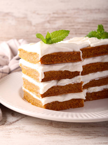 istock Slices of layered pumpkin cake 2175234423