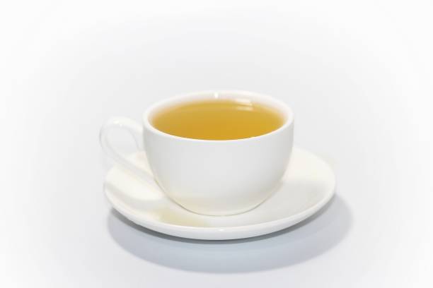istock Ready for drink of hot tea serving on white background, isolate photo style. 2175234459