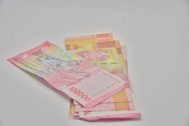 istock Indonesian rupiah banknotes in one hundred thousand denominations with white backgroud. 2175236800