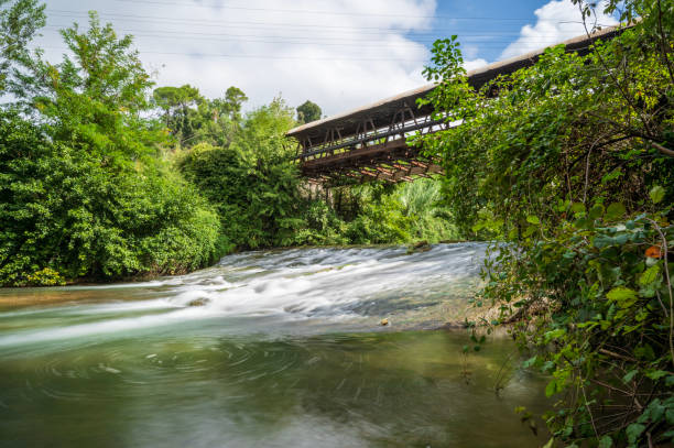 Dam bridge regulator Canale Nerino on the Nera river of Terni in Umbria