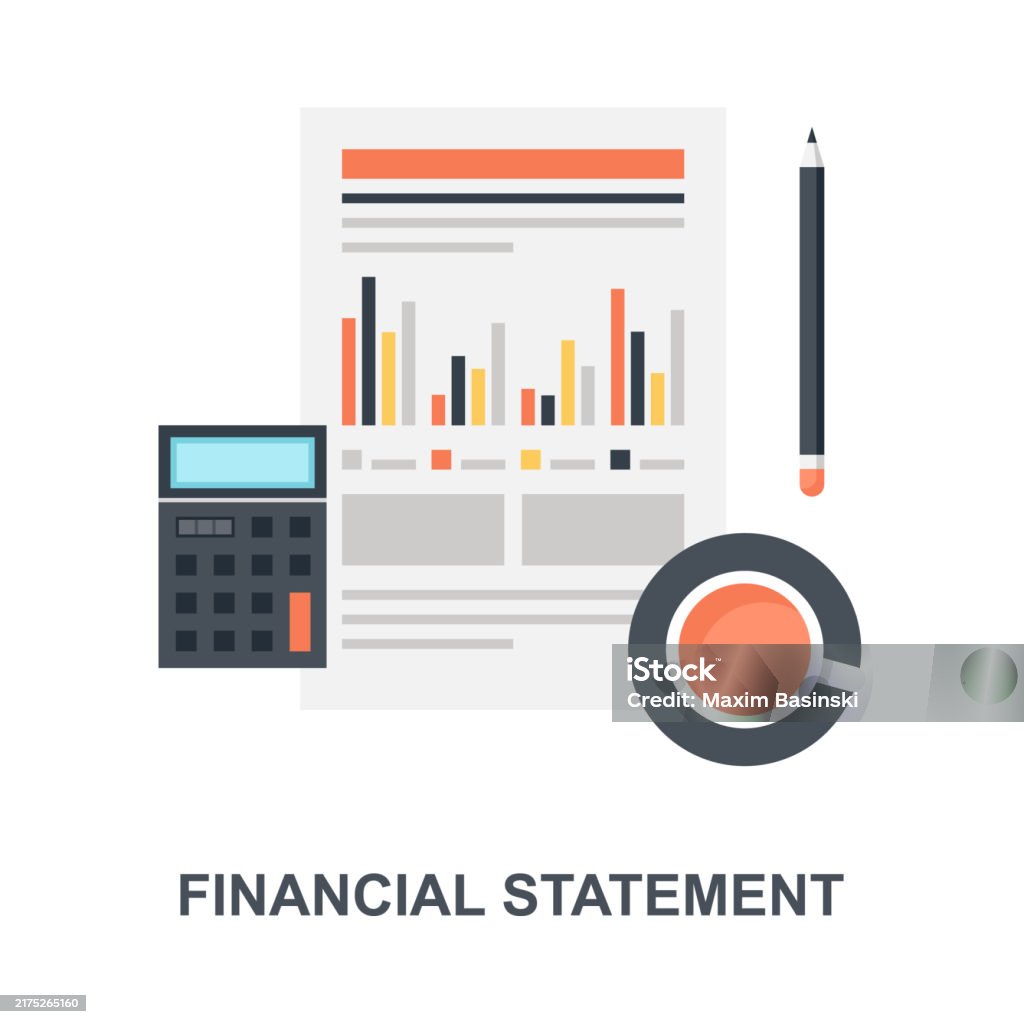Simple Financial Graphics Financial Statement Stock Illustration - Download Image Now ...