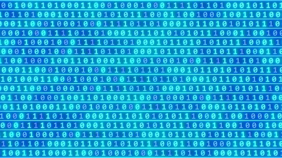 Bytes Backround Dynamic Data Streaming Binary Digits Zeros And Ones Moving Bits Bytes ...