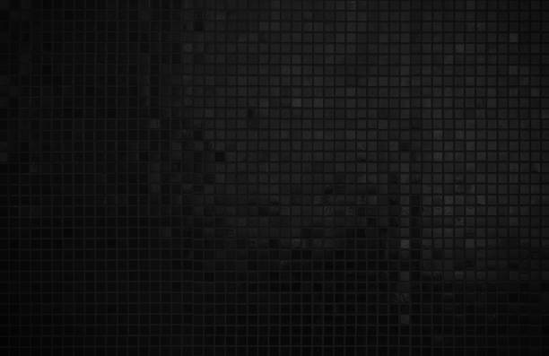 istock Dark black ceramic wall chequered and floor tiles mosaic background in bathroom. Design pattern geometric with grid wallpaper texture decoration pool. Simple seamless abstract surface grunge. 2175272070