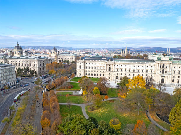Aerial view of Vienna, Austria