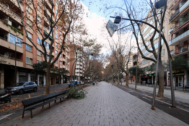 istock Modern Boulevard with Autumn Foliage 2175283001