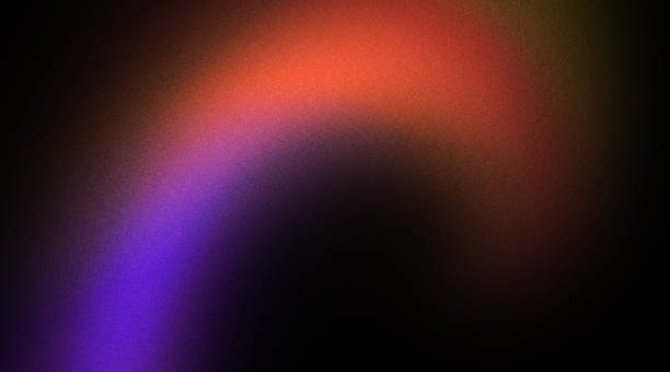 istock Y2K grainy gradient with blurred edges features a vibrant orange core enveloped in a soft purple aura, reminiscent of early 2000s digital art 2175285431