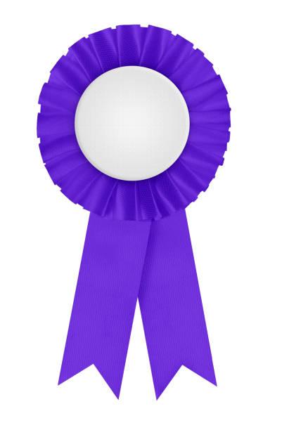 istock Rosette - indigo winners prize ribbon 2175286252