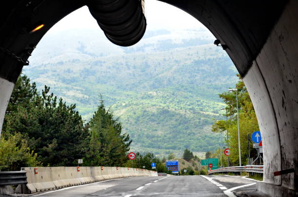 istock Highway A24 or Strada dei Parchi in Italy. 2175292638