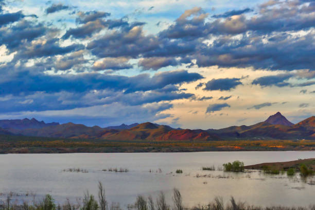 istock Sunset and cloudscape over Alamo Lake and the Rawhide Mountains, Arizona 2175293324