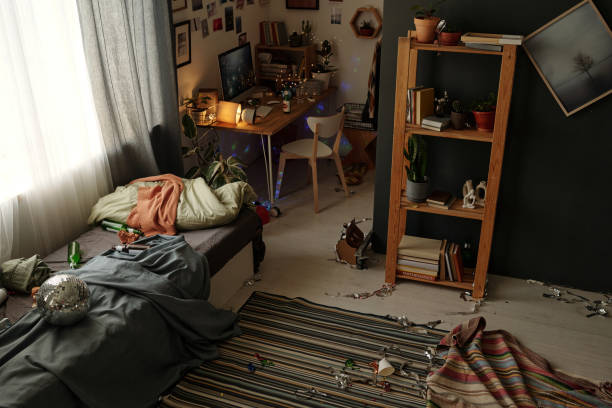 istock Part of messy room in modern apartment 2175297855