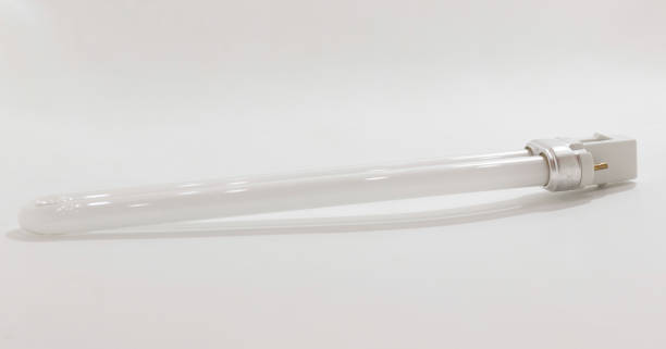 istock UV sterilization lamp for water purification, featuring sleek glass tube design with G23 base. 2175299032