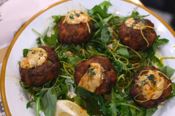 istock typical greek meat balls as starter 2175301328