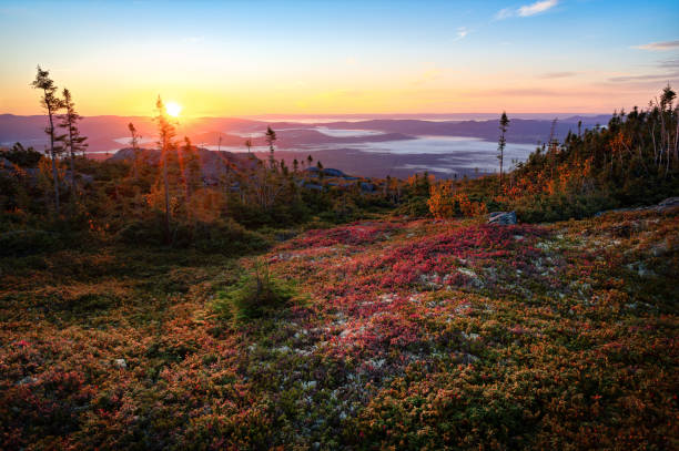 istock Majestic sunrise over mountains of Charlevoix 2175302111