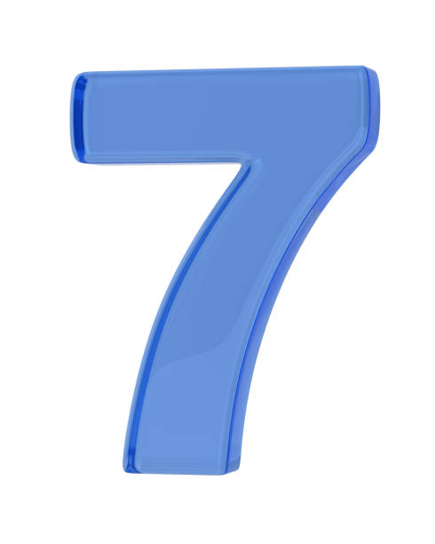 istock Number seven on white background. Isolated 3D illustration 2175307611