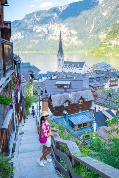 istock Discover Hallstatt's charming streets, serene waters, and historic architecture in Austria 2175320064