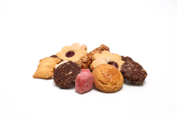 istock Various kind of cookies isolated on a white background. 2175328333