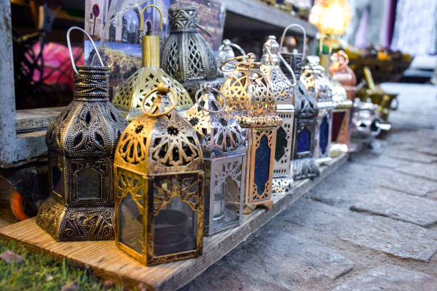 istock Different Arabic style lamps displayed at Marrakech zouk 2175329974