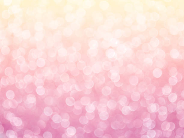 Abstract pink and gold colorful bokeh