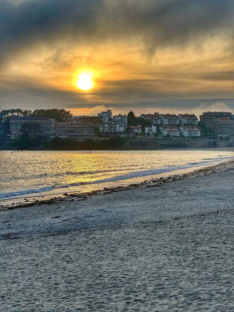 istock Silgar beach in Sanxenxo at sunset 2175343966